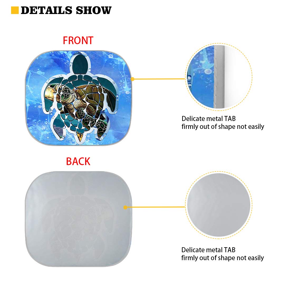 Huisefor Yellow Sunflower Car Windshield Sun Shade Universal Fit Car Front Window For Trucks Suv Van Sunshade Visor Auto Vehicle Shield Reflector Blocking Screen Cover Pack Of 2
