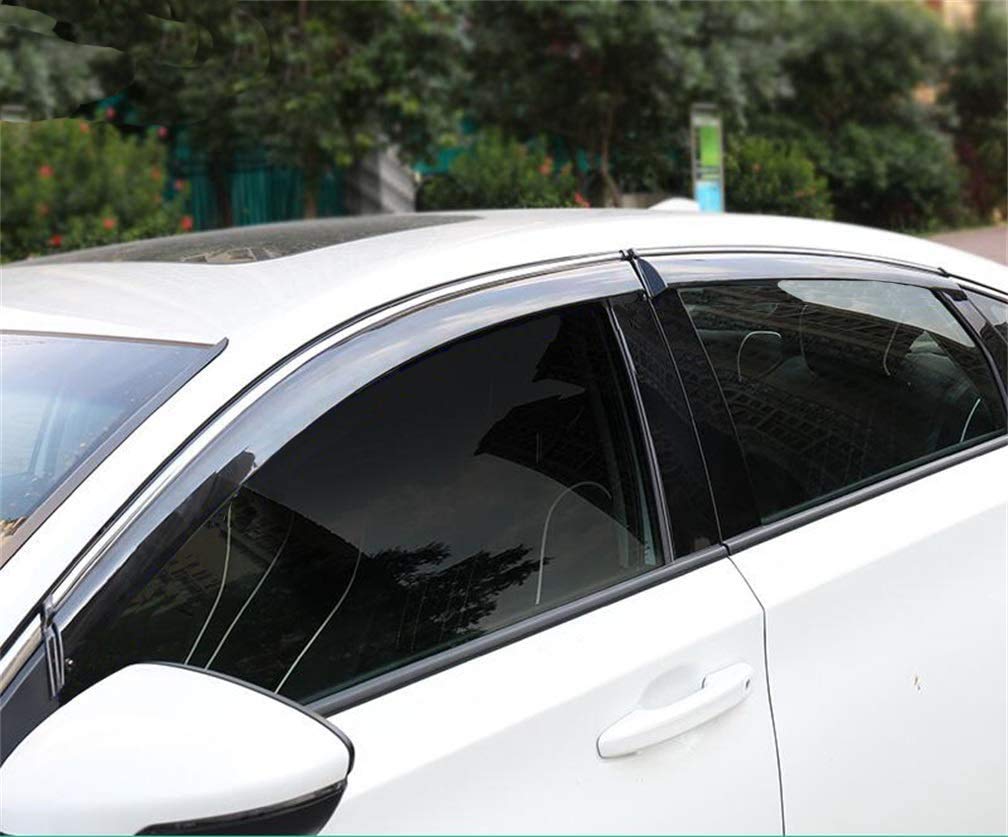 Vesul Tape On Window Deflector Rain Guard Compatible With Honda Accord 2018-2022 10Th Gen Lx Ex-L Sport Touring Vent Visor Shiel