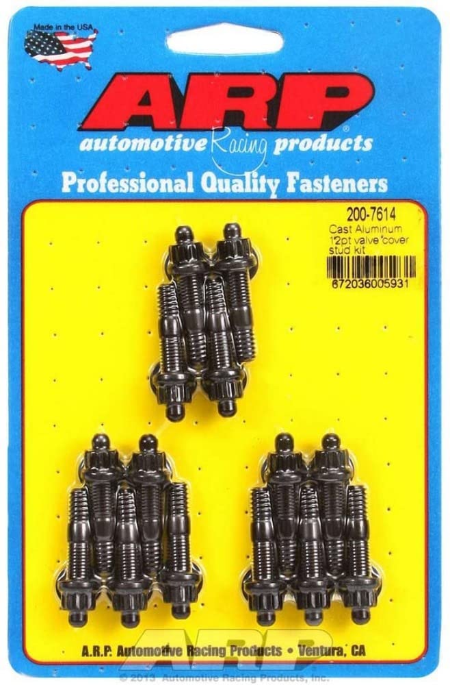 Arp 200-7614 Valve Cover Stud Kit (12-Point Black Oxide Stud Oal=1.500 14 Pcs.)