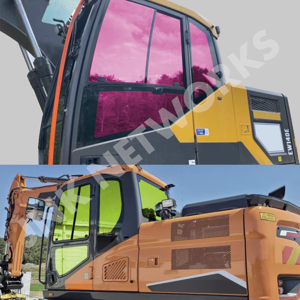 JNK NETWORKS Reflective Car Window Tint Film - One Way Window Mirror Glass Shield Automotive Tinting Sun Blocking Anti UV Heat C