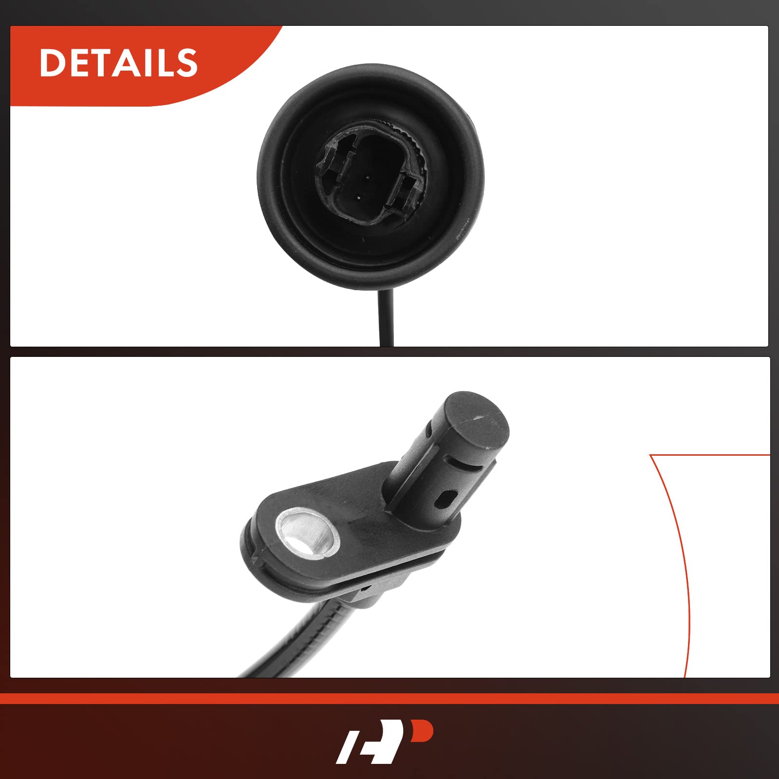 A-Premium ABS Wheel Speed Sensor Compatible with Mercedes-Benz Models - B200 2006 2007 2008 2009 2010 2011 - Rear Driver or Passenger, Replace# 1695401217, 1695400817