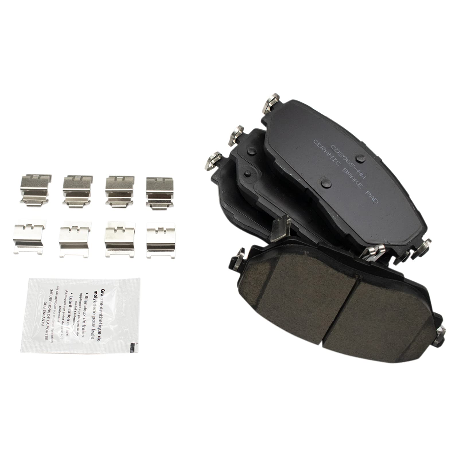 Trq Front And Rear Brake Pad & Rotor Kit Brake Pads Brake Rotor Ceramic Compatible With 2018-2020 Toyota C-Hr