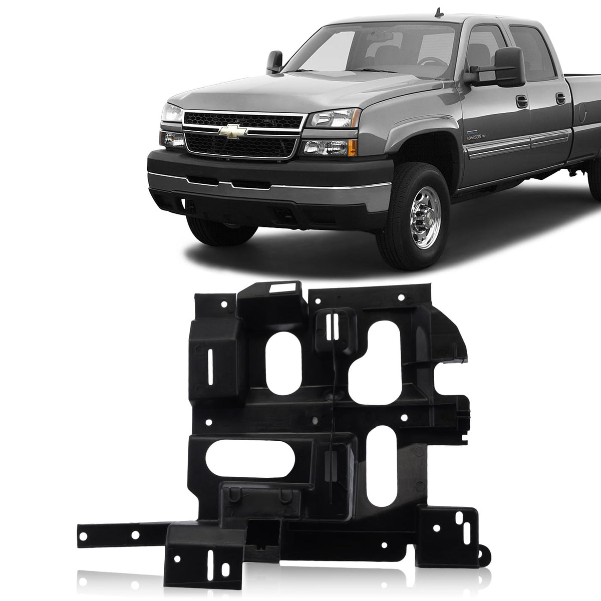 Perfit Liner New Front Right Passenger Side Headlight Mount Bracket Mounting Support For 02-07 Chevy Silverado 1500-3500 Hd Gm12