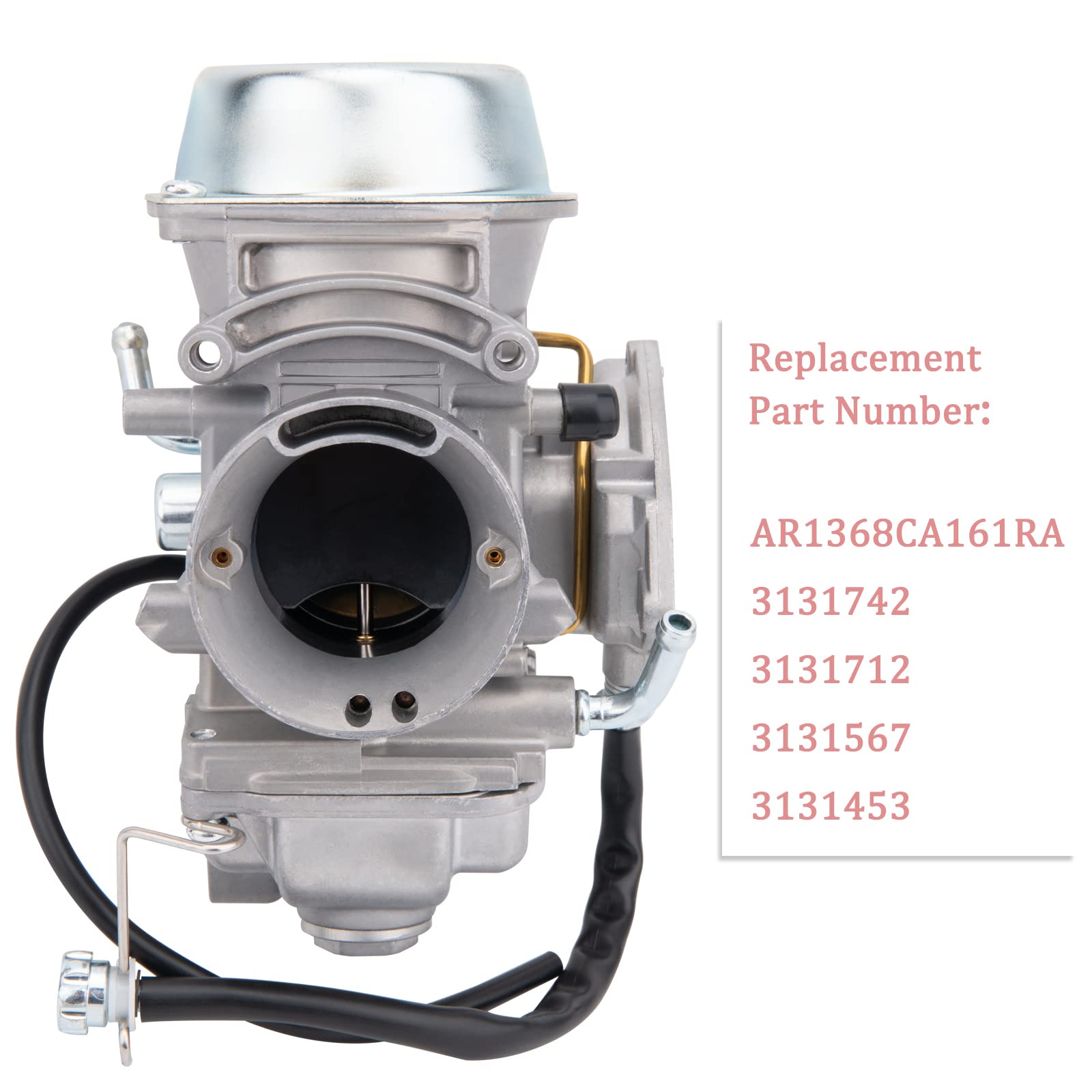500 Carburetor Compatible With Polaris Sportsman 500 4X4 Ho 2001-2005 & 2010-2012, Scrambler 500 4X4 1997-2009, Trail Boss 325 2