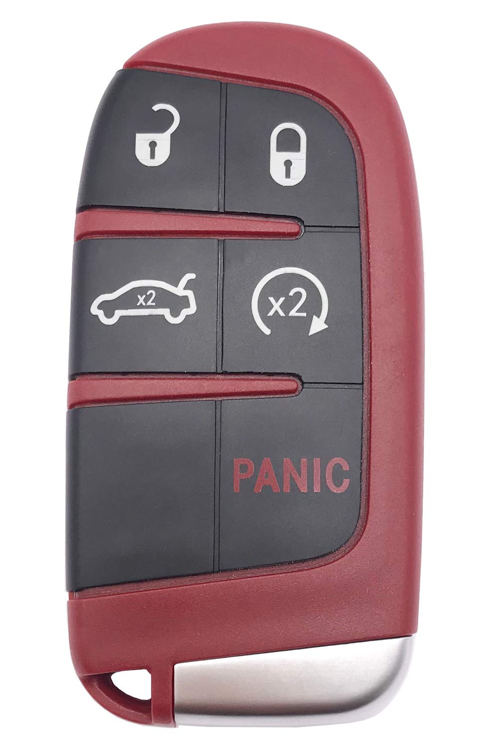 Replacement Key Fob Cover Case fit for 2016 2017 2018 2019 2020 Dodge Charger Challenger Jeep Grand Cherokee Compass Cherokee Re