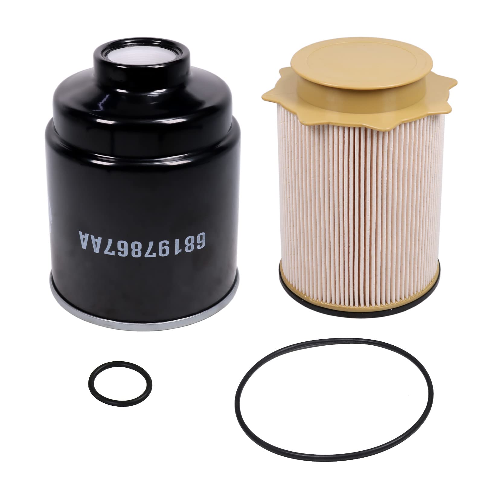 Fuel Filter Water Separator Set Replacement For 2013-2018 Dodge Ram 6.7L Cummins 2500 3500 4500 5500 Turbo Diesel Engines Replac