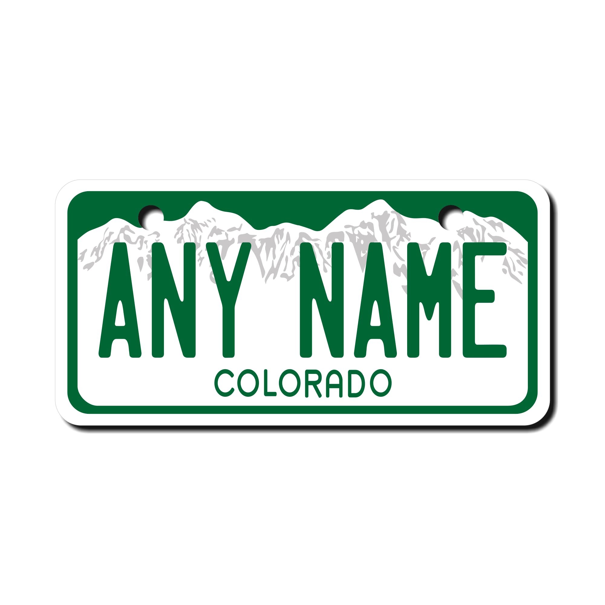 Teamlogo - Personalized Colorado License Plate - Custom Aluminum Name, Text Or Number Plate - Customized License Bike Accessorie
