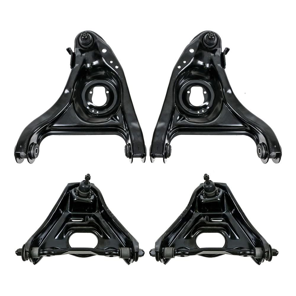 TRQ Front Control Arm with Ball Joint Set Compatible with 82-96 Buick Cadillac 77-96 Chevrolet 77-92 Oldsmobile