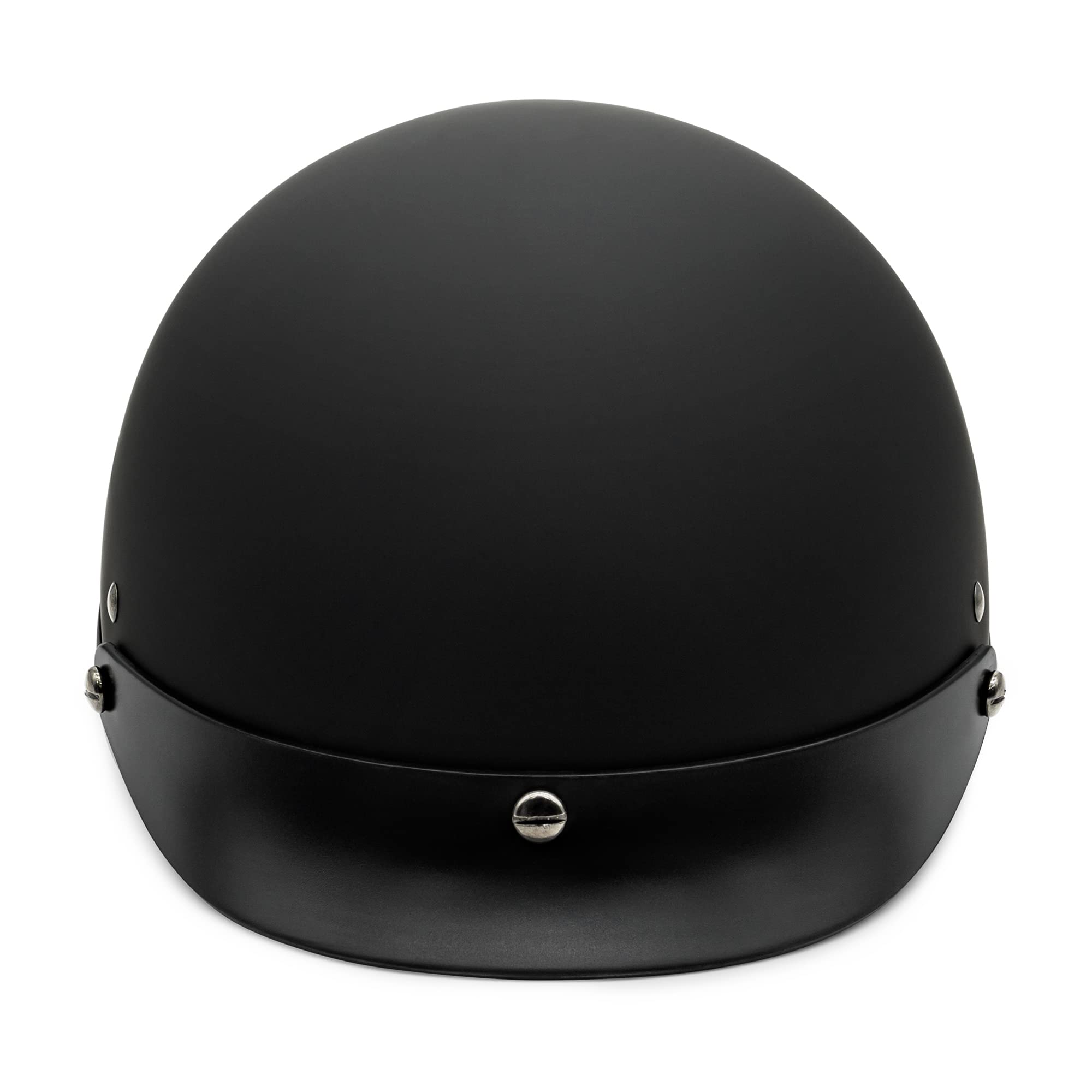 Vcan Cruiser Solid Flat Black Half Face Motorcycle Helmet (Xx-Large)