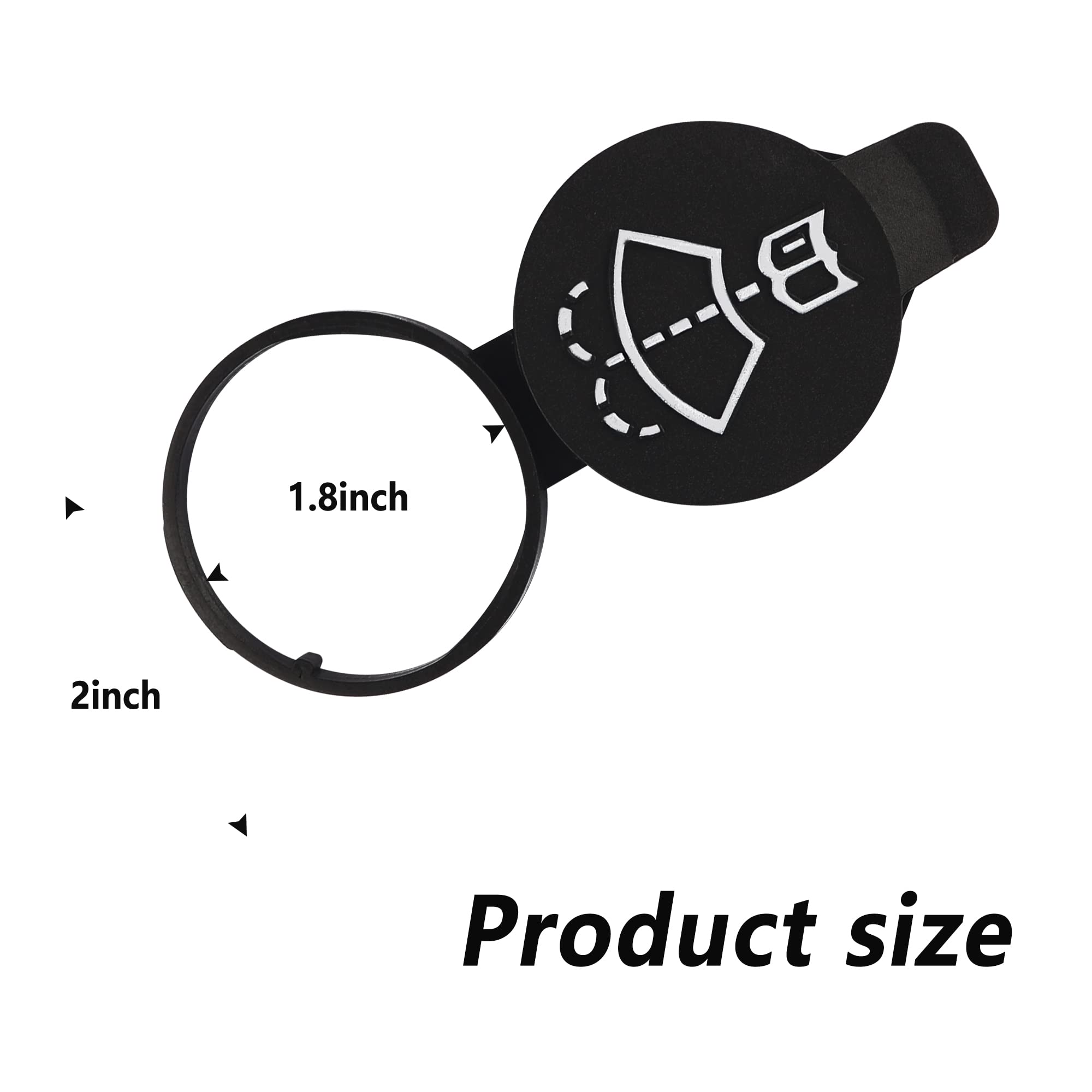 Windshield Wiper Washer Fluid Reservoir Tank Bottle Cap Replacement Parts-OEM #13227300,12767700,12788573-Compatible for Chevrol