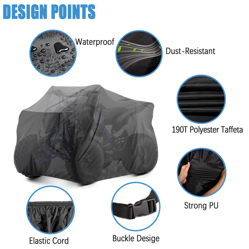 Atv Covers Waterproof 4 Wheeler Covers Quad Covers Used For Polaris Yamaha Suzuki Honda Kawasaki Kart
