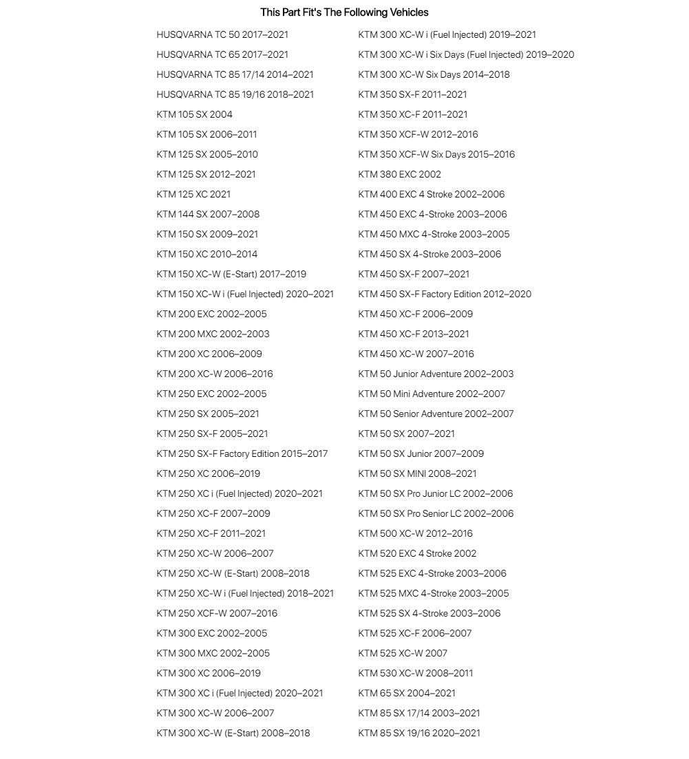 Tusk Engine Kill Switch - Fits: Ktm 105 Sx 2006-2011