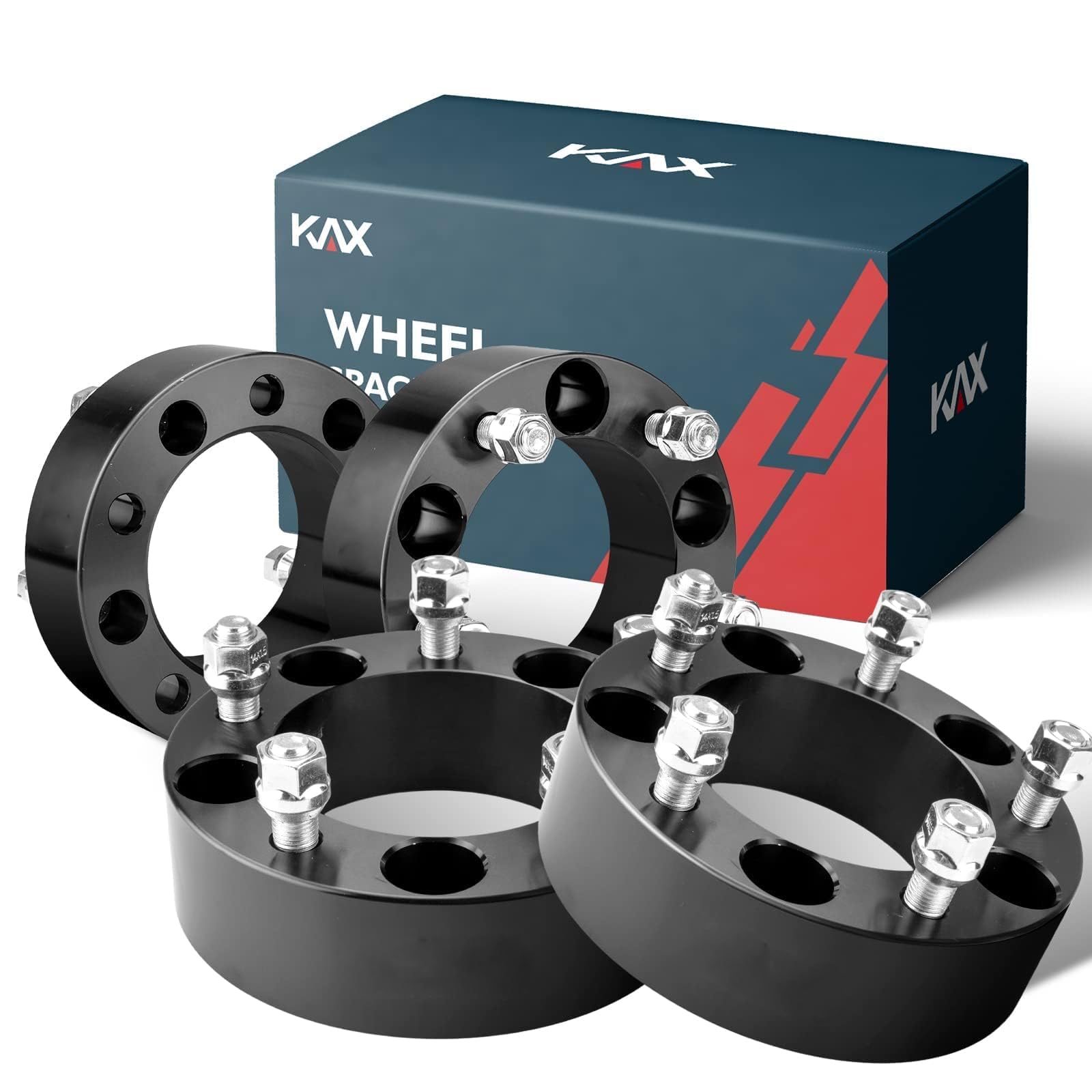 Kax 5X5.5 Wheel Spacers,2 Inch 5 Lug Centric Wheel Spacers Fit For 1500 With M14X1.5 Studs 108Mm Hub Bore,4Pcs