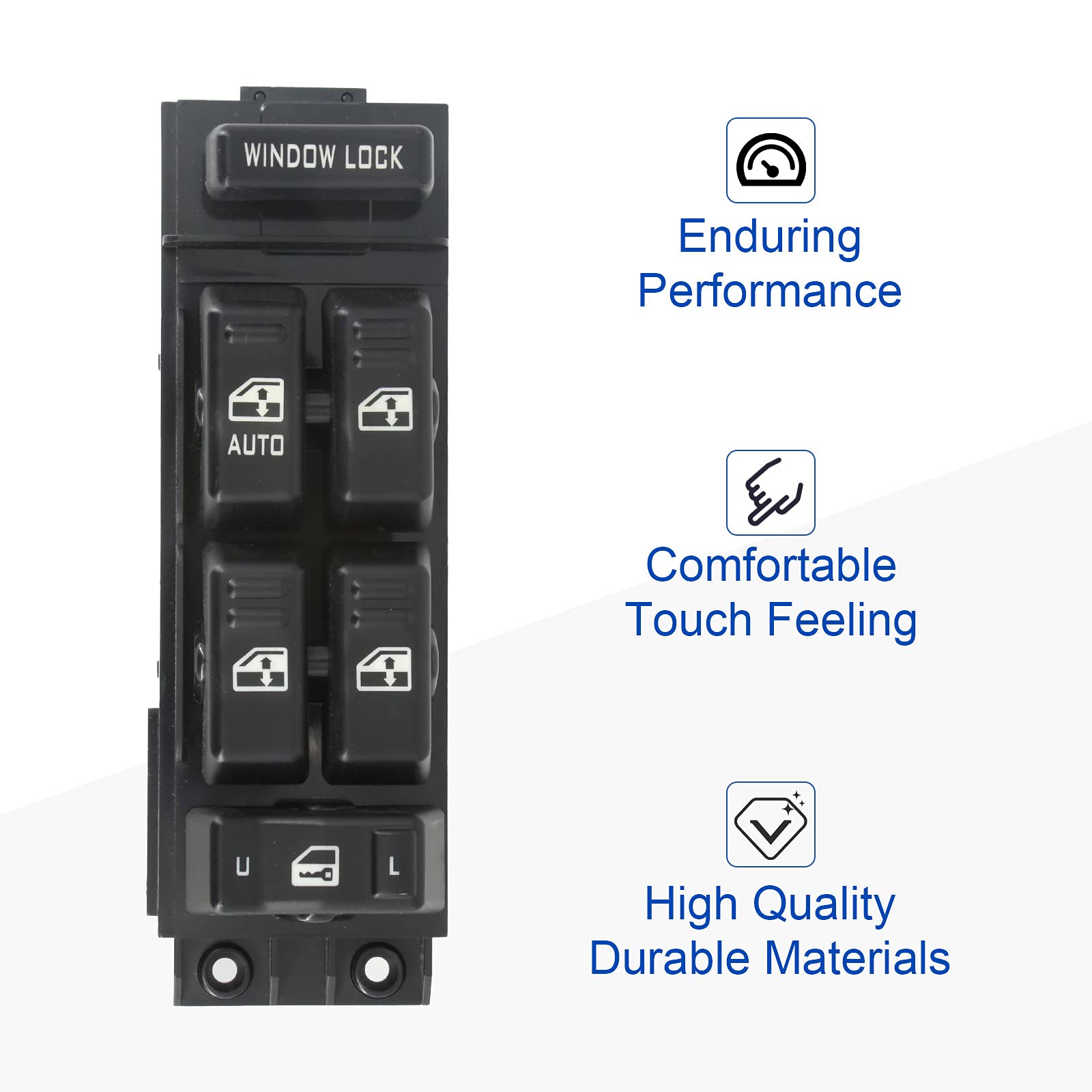 Power Window Switch Master Control Driver Side Compatible For 2000 2001 2002 Chevy Silverado Tahoe Suburban & Gmc Yukon Xl Sierr