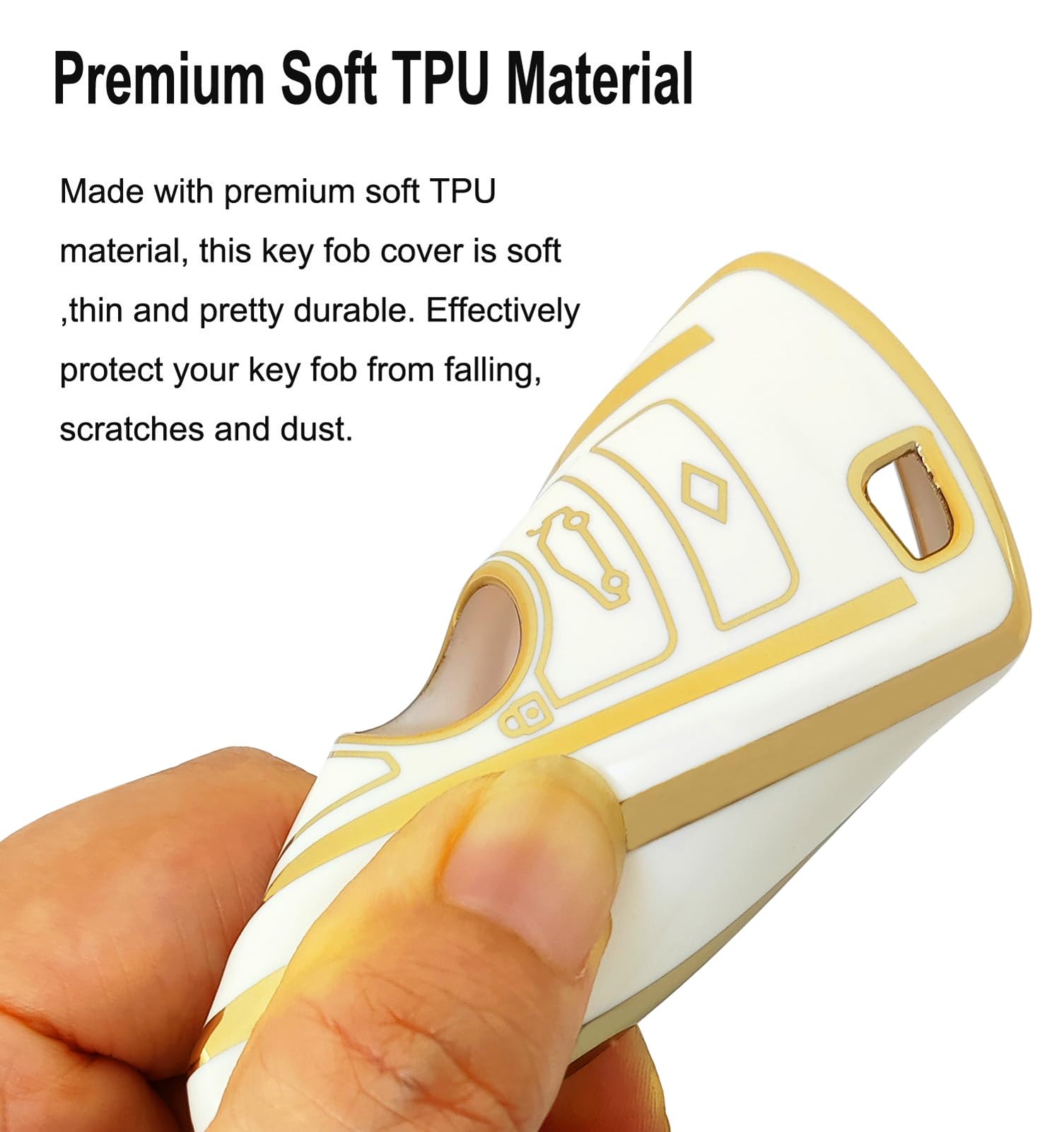 Arruweer Key Fob Cover For Bmw Soft Tpu Key Fob Case Holder Protector Compatiable With Bmw 2 3 4 5 6 7 Series X3 X4 Accessories