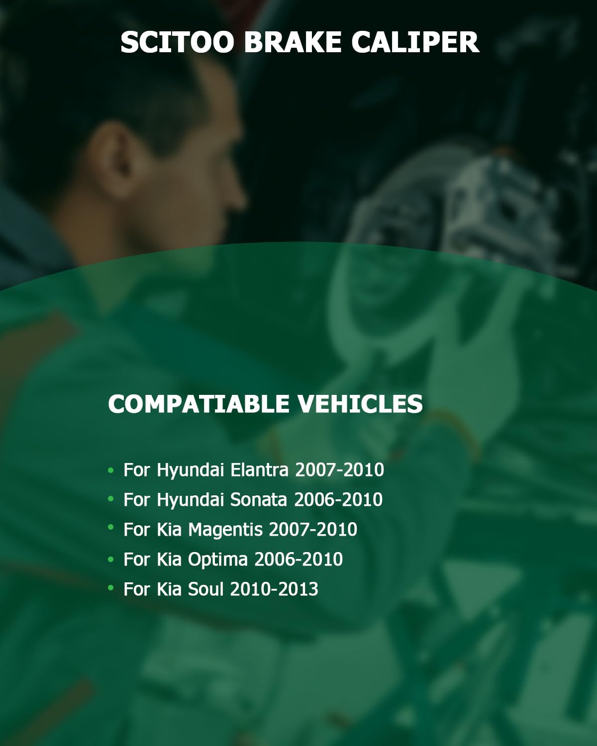 Scitoo 19B2999 19B2998 Front Left & Right Disc Brake Calipers Assembly W/Bracket For Hyundai For Elantra/For Sonata,For Kia For