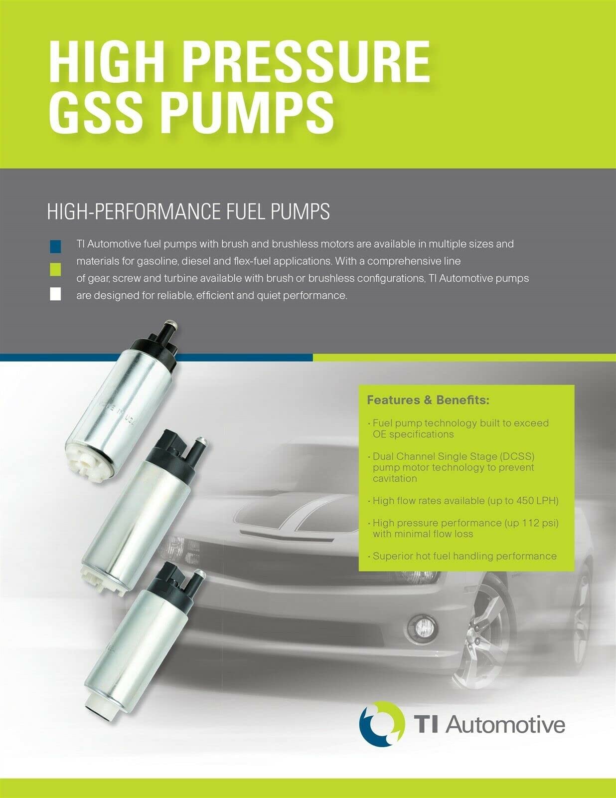 Walbro GSS342 Fuel Pump + 400-766 Installation Kit