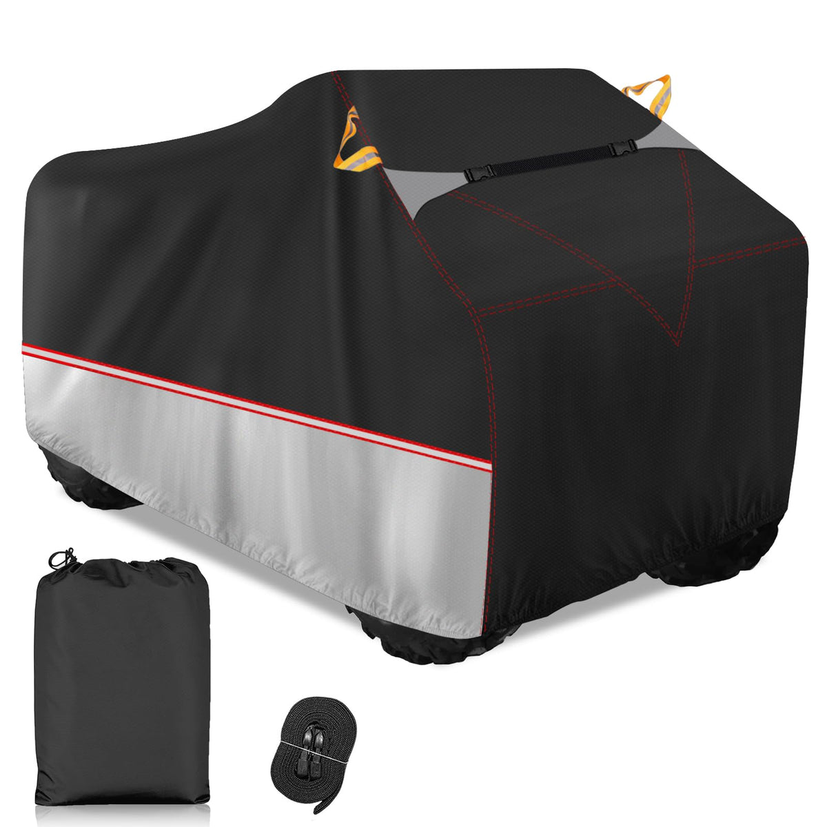 Keyless4U Atv Cover Waterproof, Outdoor All-Weather Protection Compatible With Yamaha Honda Kawasaki,With Windproof Straps,Refle