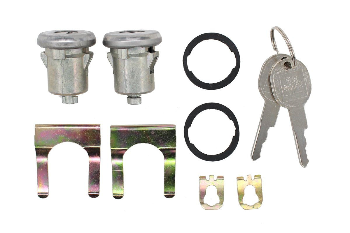 MOTOKU 2 PCS Door Lock Cylinder for Chevy Truck C10 C20 C30 1500 2500 3500 SUV Blazer Jimmy Suburban Van Apollo Century Electra 