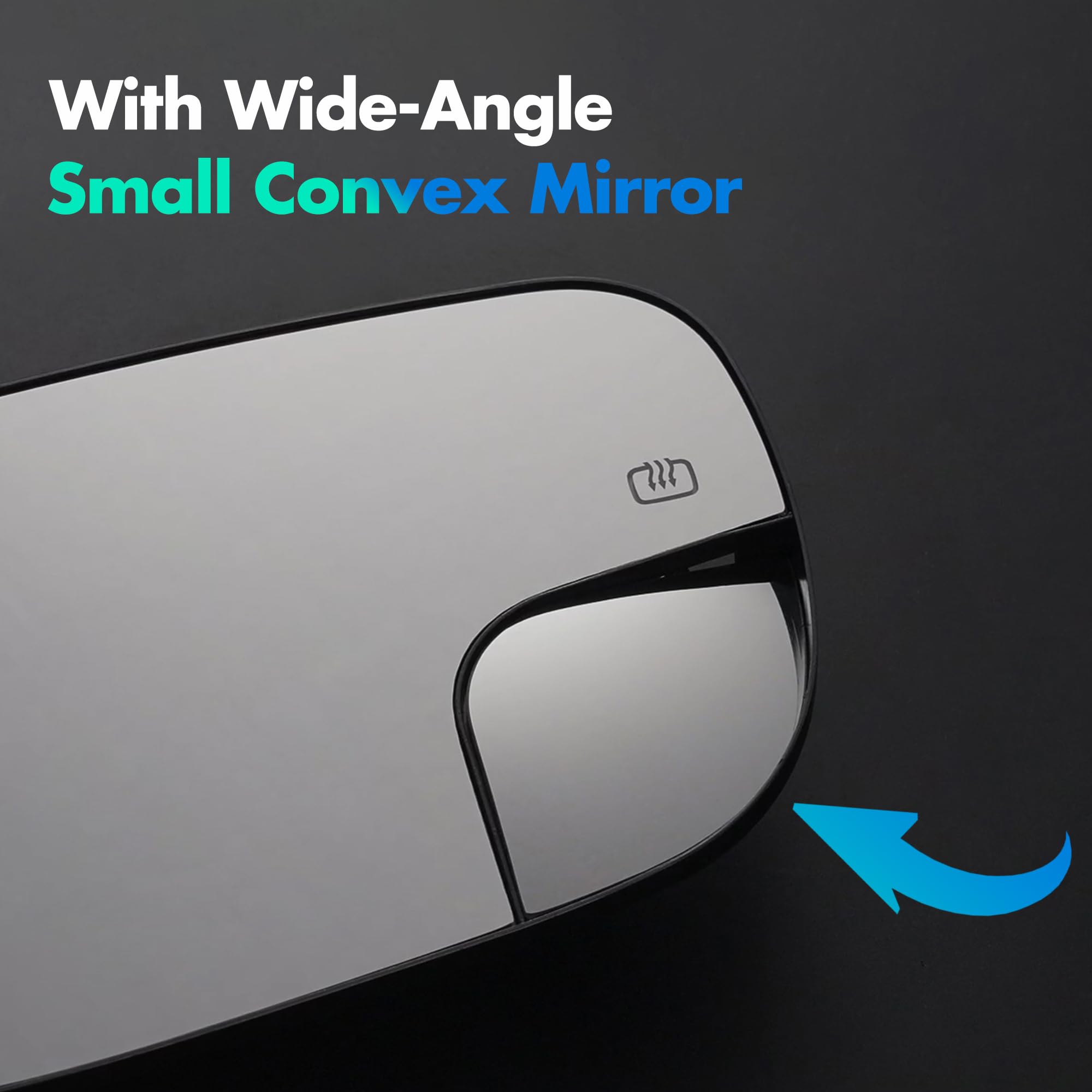 SNEMEEY Compatible with Toyota Sienna Passenger Side Mirror 2014 2015 2016 2017 2018 2019 2020, Power Heated Right Side View Mir