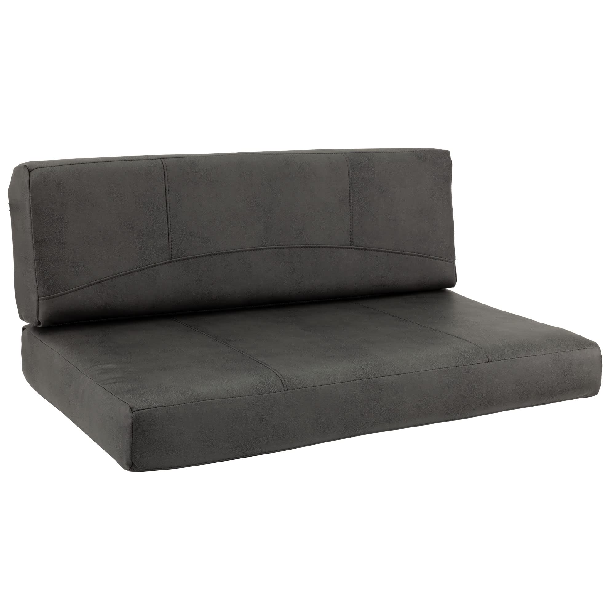 Recpro Rv Dinette Booth Cushions With Memory Foam Camper Trailer Bed (Gunmetal, 36'')