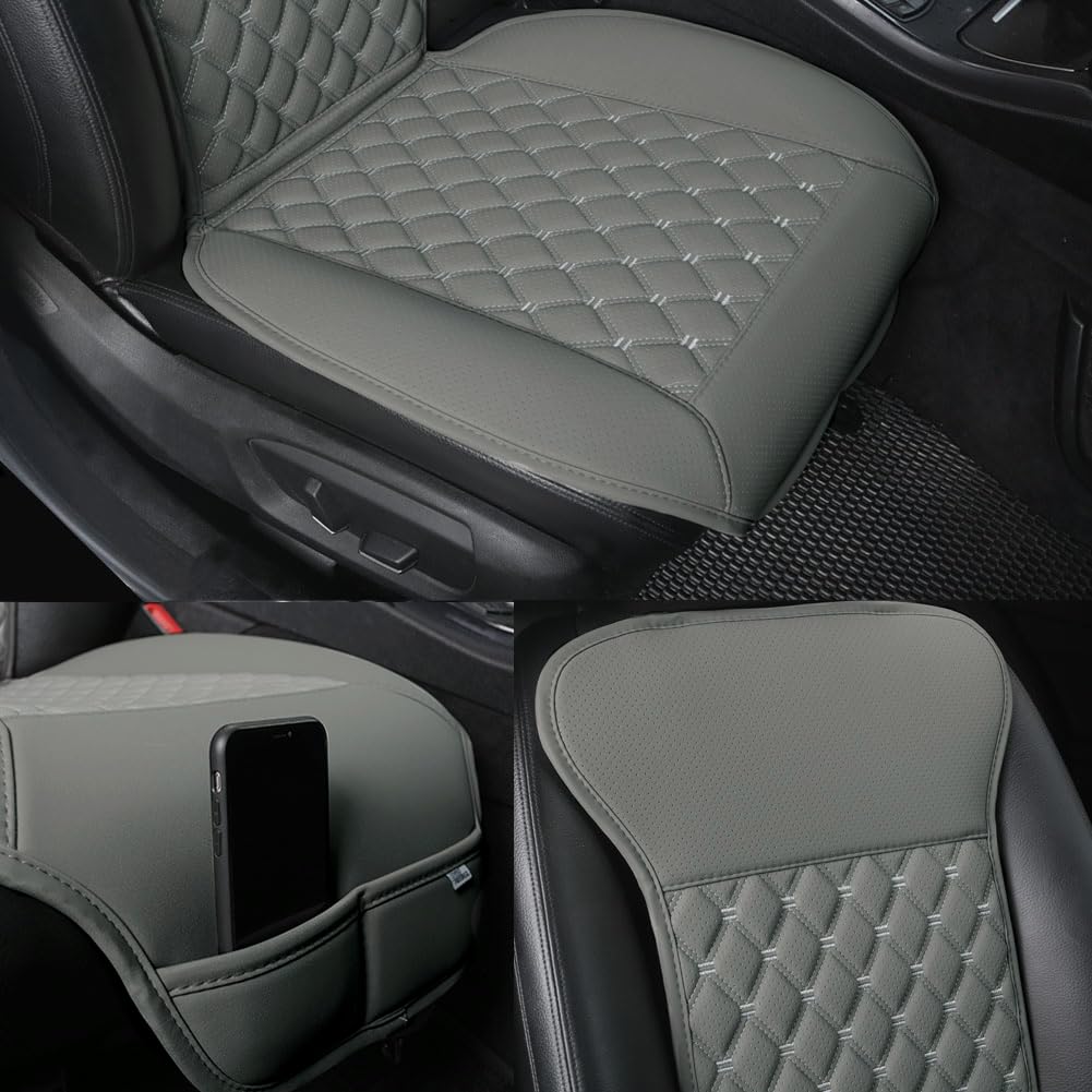 Black Panther Car Seat Cover, Luxury Car Protector, Universal Anti-Slip Driver Seat Cover With Backrest(1 Piece, Gray)