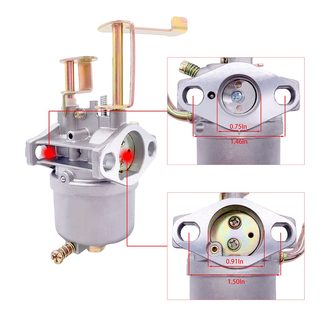 Aniro Moto Carburetor Compatible with Coleman CK100-S CT100U CC100X Mini Bike SK100 Go-Kart with Gaskets Fuel Line Filter Spark