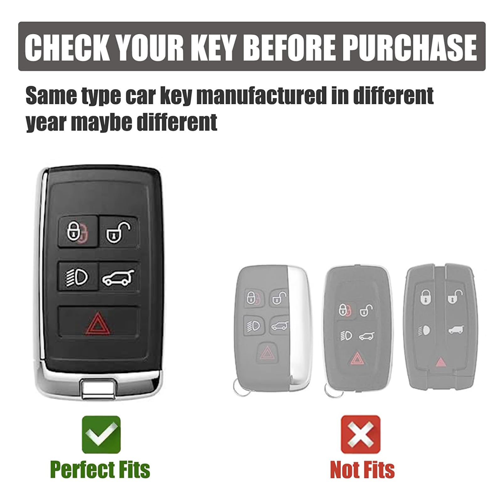 Gematay For Land Rover Key Fob Cover Compatible With Evoque Velar Sport Discovery Freelander2 Lr4 Land Rover Sport Jaguar Xf Xj