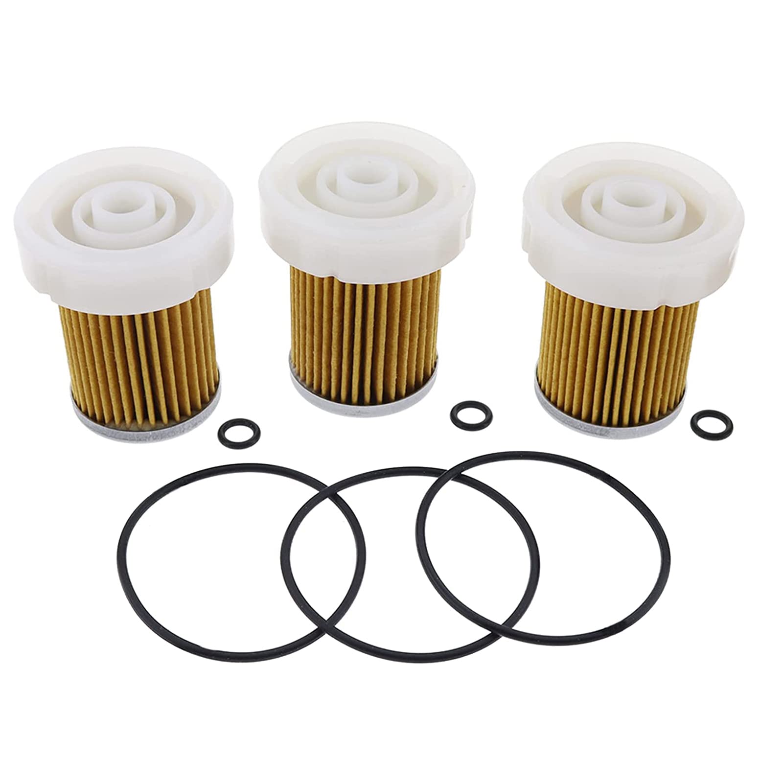 DVPARTS 3 Pcs Fuel Filter with 6A320-59930 6A320-58830 for Kubota B1410 RTV900 L320 B3030 B7400 L3800DT L3800F RTVX1120DW RTVX11