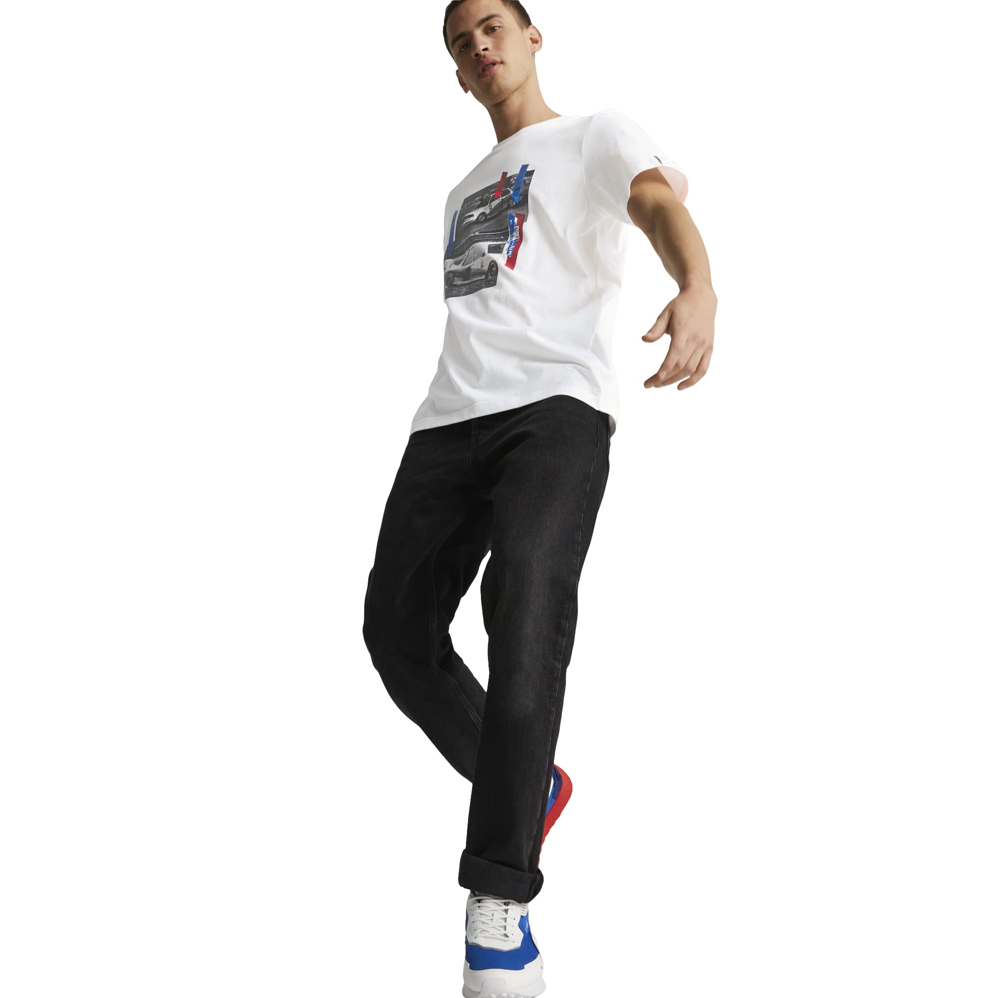 PUMA Men's Standard BMW M Motorsport Graphic Tee, White 23, XX-Large