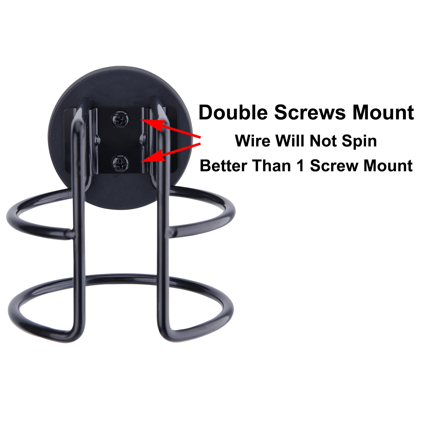 Magnetic Cup Holder with 2 Screws Mount, Full Covered Bus Tractor Cup Holder, Magnet Cup Holder for Bottle Drink, Black Pack of