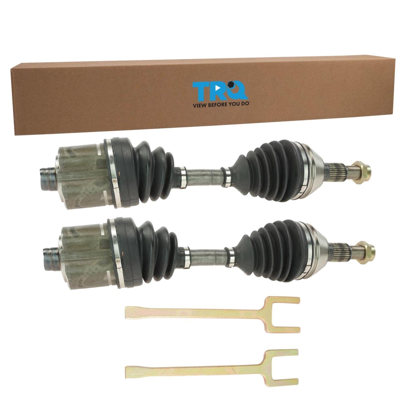 TRQ Front CV Axle Shafts Outer Pair with Removal Tool for Malibu Alero Aura G6 New