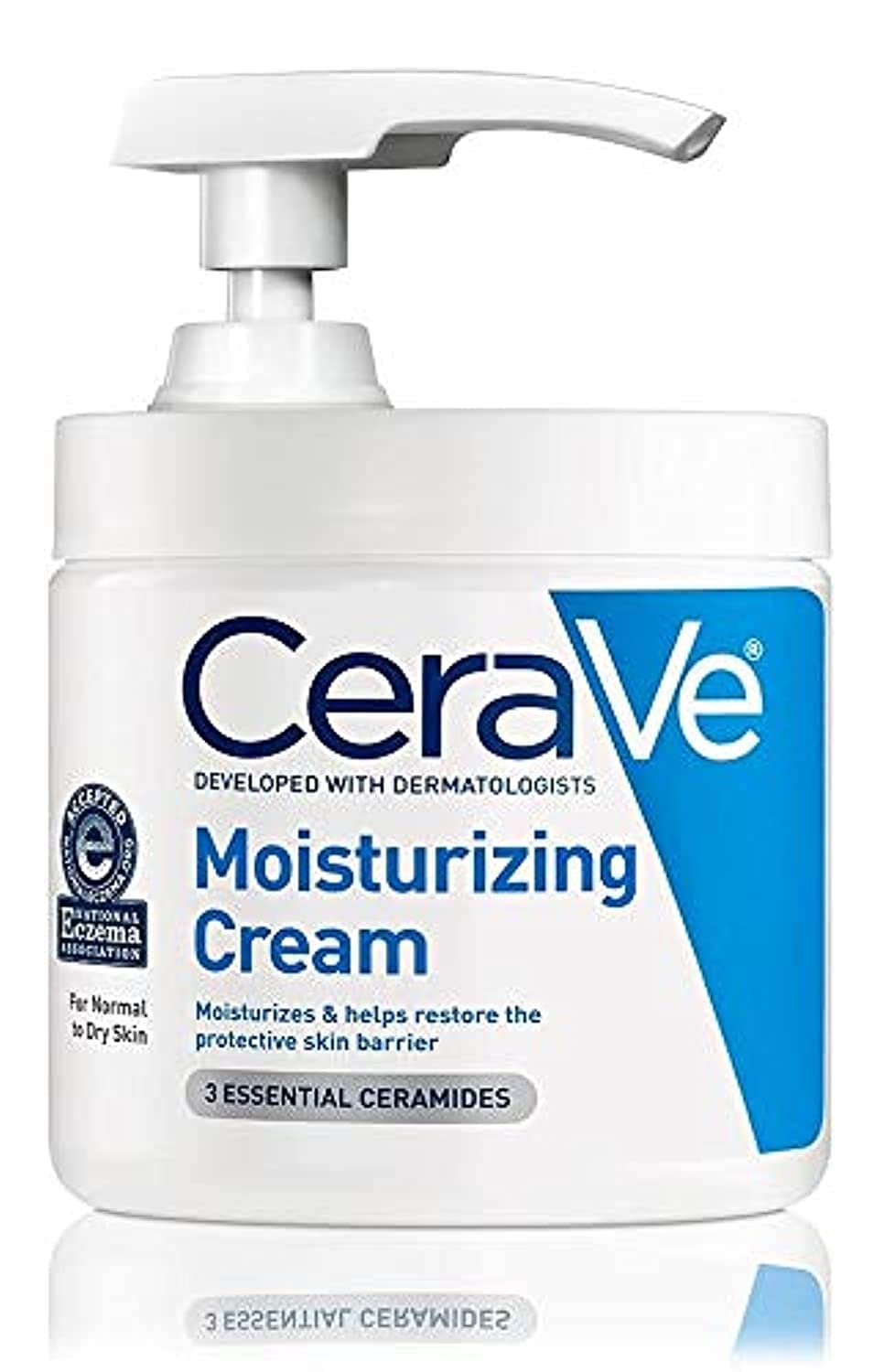 CeraVe Moisturizing Cream with Pump 16 oz Daily Face and Body Moisturizer for Dry Skin-New