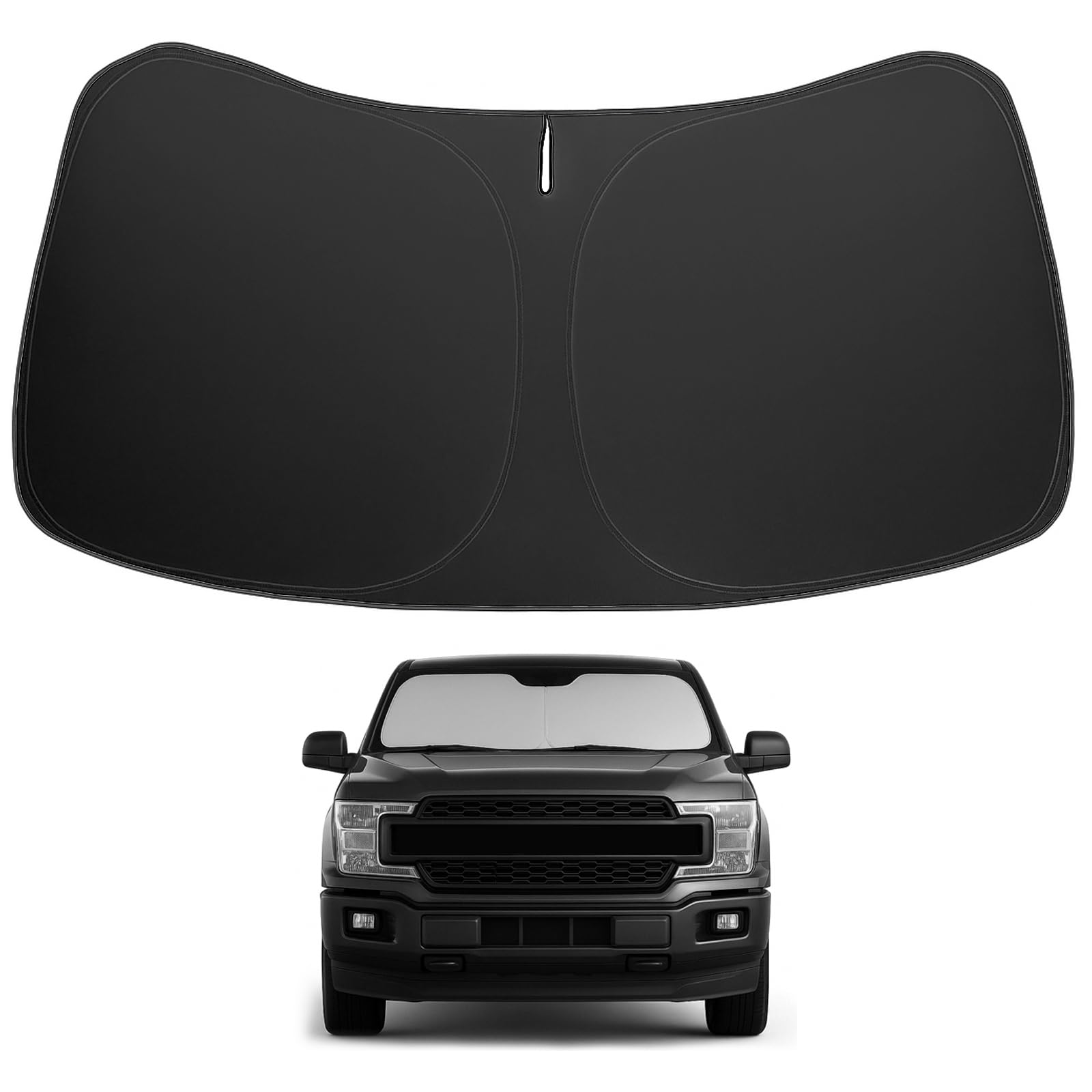 Proadsy 2025 Upgrade Windshield Sunshade Custom For 2025 2024 2023 2022 2021 Ford F-150 F150 Reflective Heat Sun Uv Protector Fo