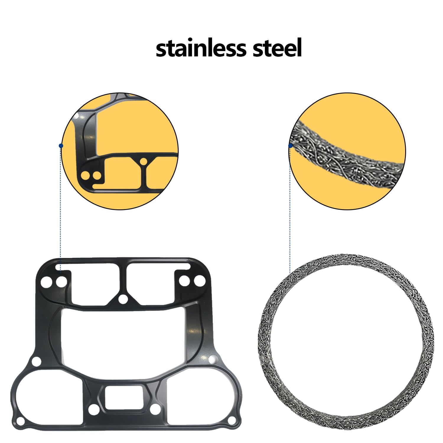 BIGLKNM 57 PCS Top & End Bottom Engine Gasket Kit for 1996-2003 Sportster 883 XL883 1200 Sport XLH1200S 1200 Custom XLH1200C Mot