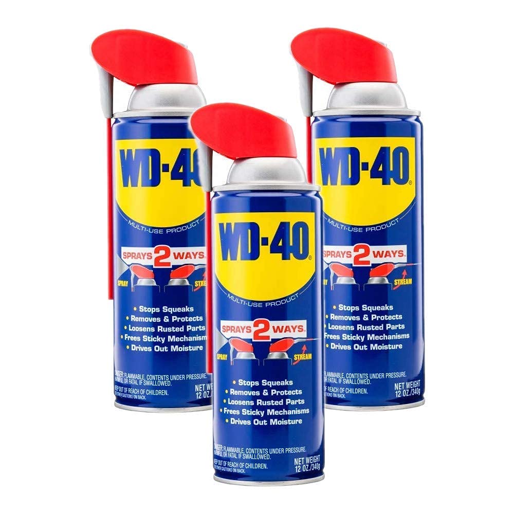 Wd-40 Original Formula, Multi-Use Product With Smart Straw Sprays 2 Ways,12 Ozs, 3-Pack, 12 Oz
