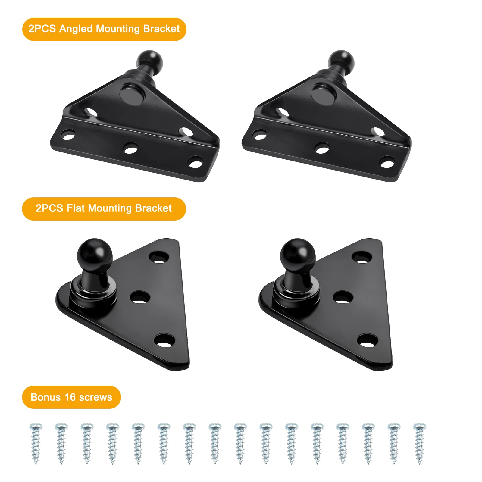 Euplokeer Qty (2) Spd-Gsni-5300-80 C16-08053 20In 80Lb/356N Universal Gas Strut Spring With Mounting Bracket-Shock Lift Support