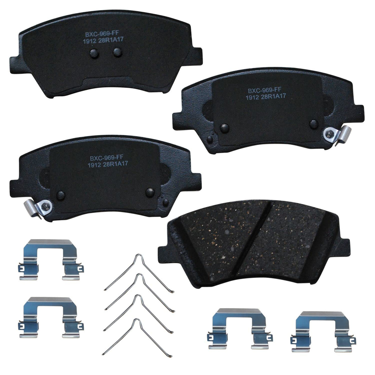 Bendix Premium Sbc1912 Ceramic Front Brake Pads For Hyundai Elantra 2020-2017, Ioniq 2022-2017, Kia Niro 2022-2017