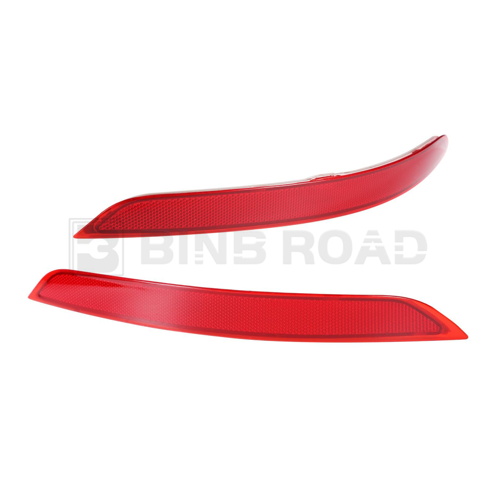 Binb Road Rear Bumper Reflector 63147290091 + 63147290092 Left Right Red Trim Compatible With Bmw F15 X5 2014-2017