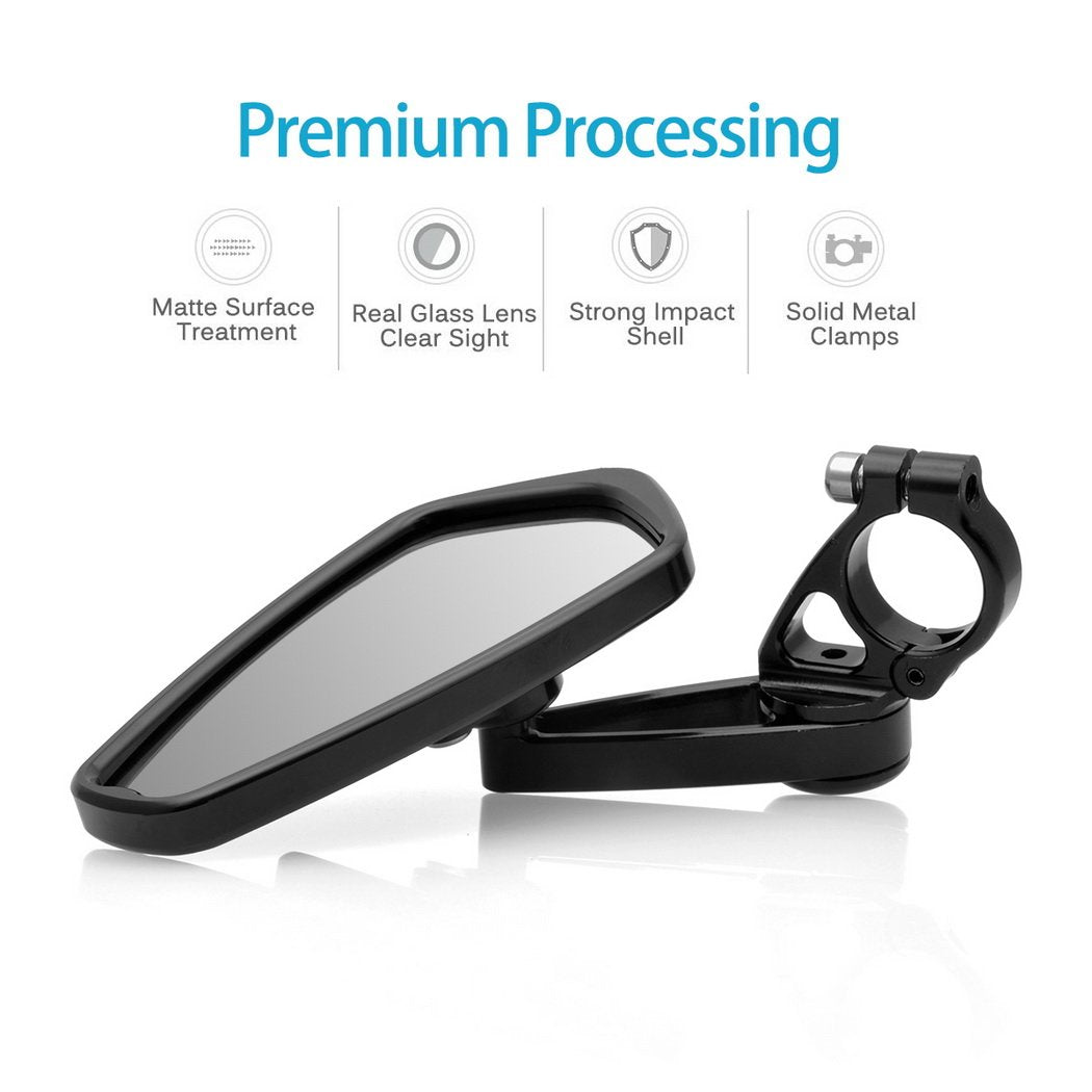 MZS Motorcycle Bar End Mirrors Rear View Side Mirror Black 7/8 Compatible with GROM MSX125 CB500F Z125 Z750 Z900 MT-03 MT-07 FZ-07 MT-09 FZ-09 MT-10 FZ-10 FZ6 FZ8 FZ6R SV650 SV1000 GSXR 600 750 1000