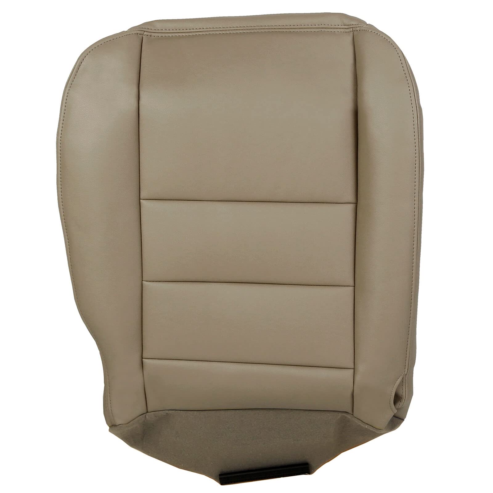 ECOTRIC Left Seat Cover Compatible with 2002-2007 Ford F250 F-350 Super Duty Lariat New Driver Seat Bottom Cushion Cover Replacement Synthetic Leather