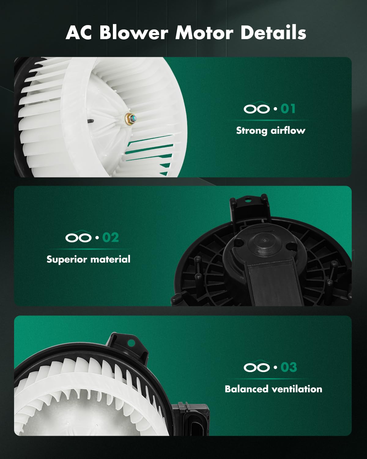 Scitoo 700264 Front Hvac Blower Motor With Fan Cage For Toyota For Yaris 2012-2018