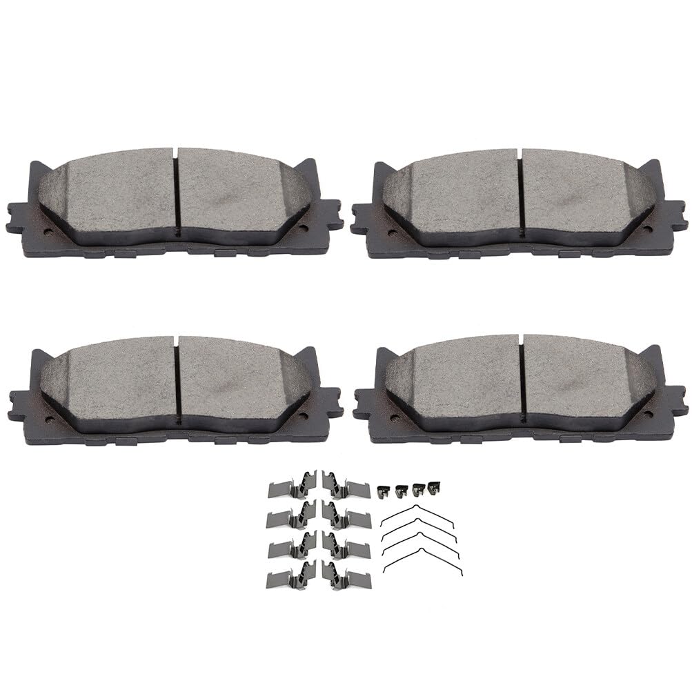 Scitoo D1222 Front Ceramic Brake Pads Sets & Brake Hardware Fit For Lexus Es350 2007-2018,For Toyota Avalon 2008-2018,For Toyota