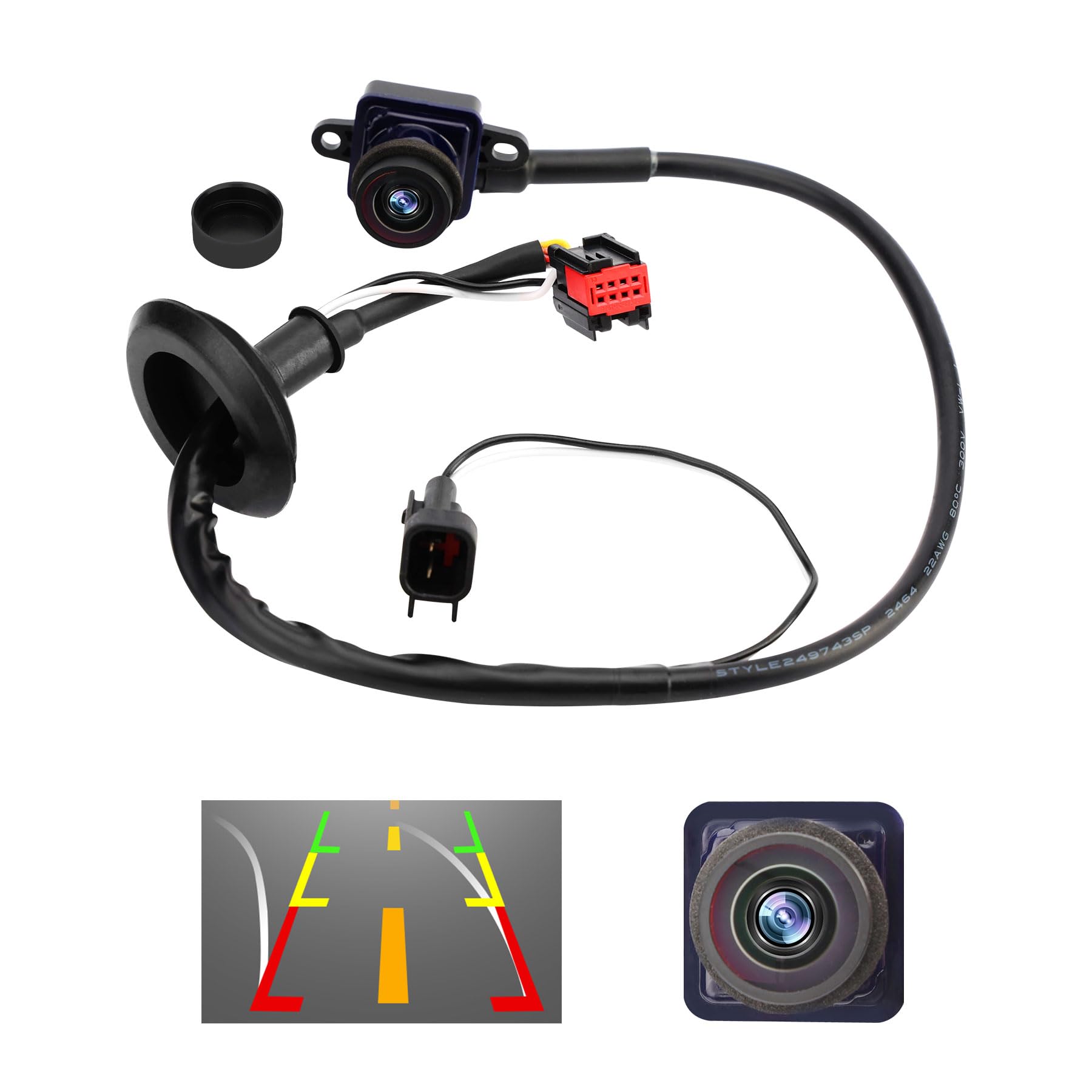 Rear View Backup Camera, Compatible With 2011-2020 Chrysler Town Country Dodge Grand Caravan, 170Wide-Angle Hd Color Night Visio