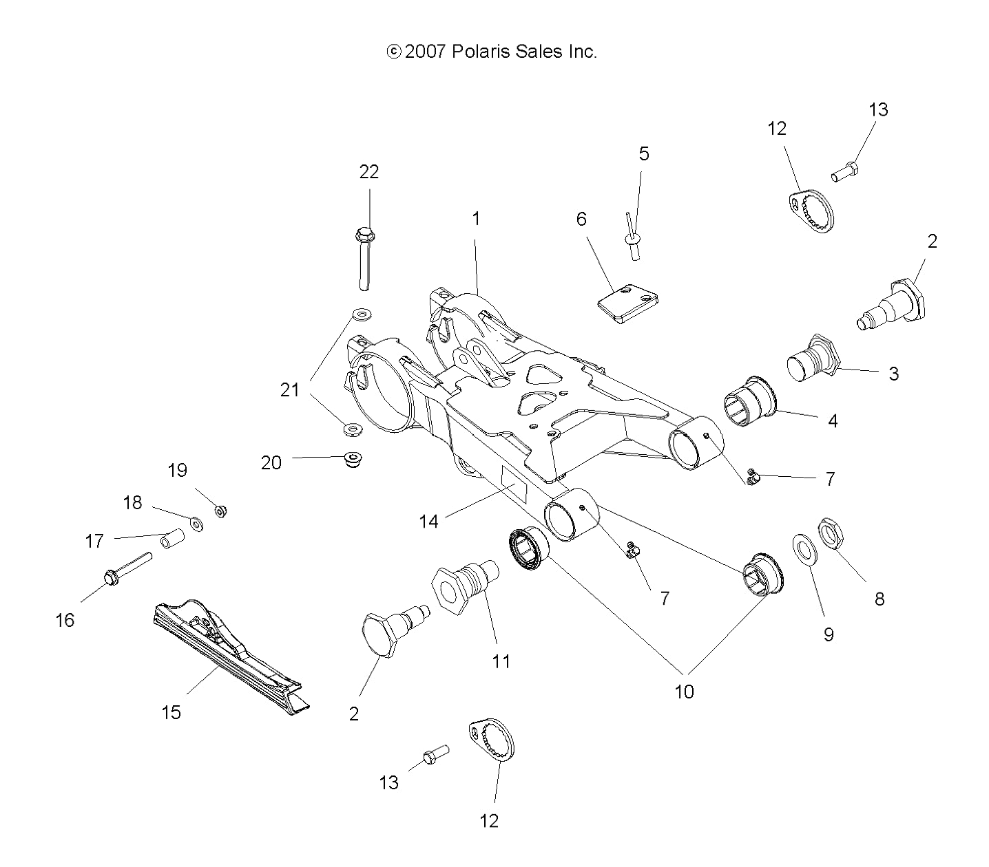 Polaris Atv Chain Guard, Genuine Oem Part 5432854, Qty 1