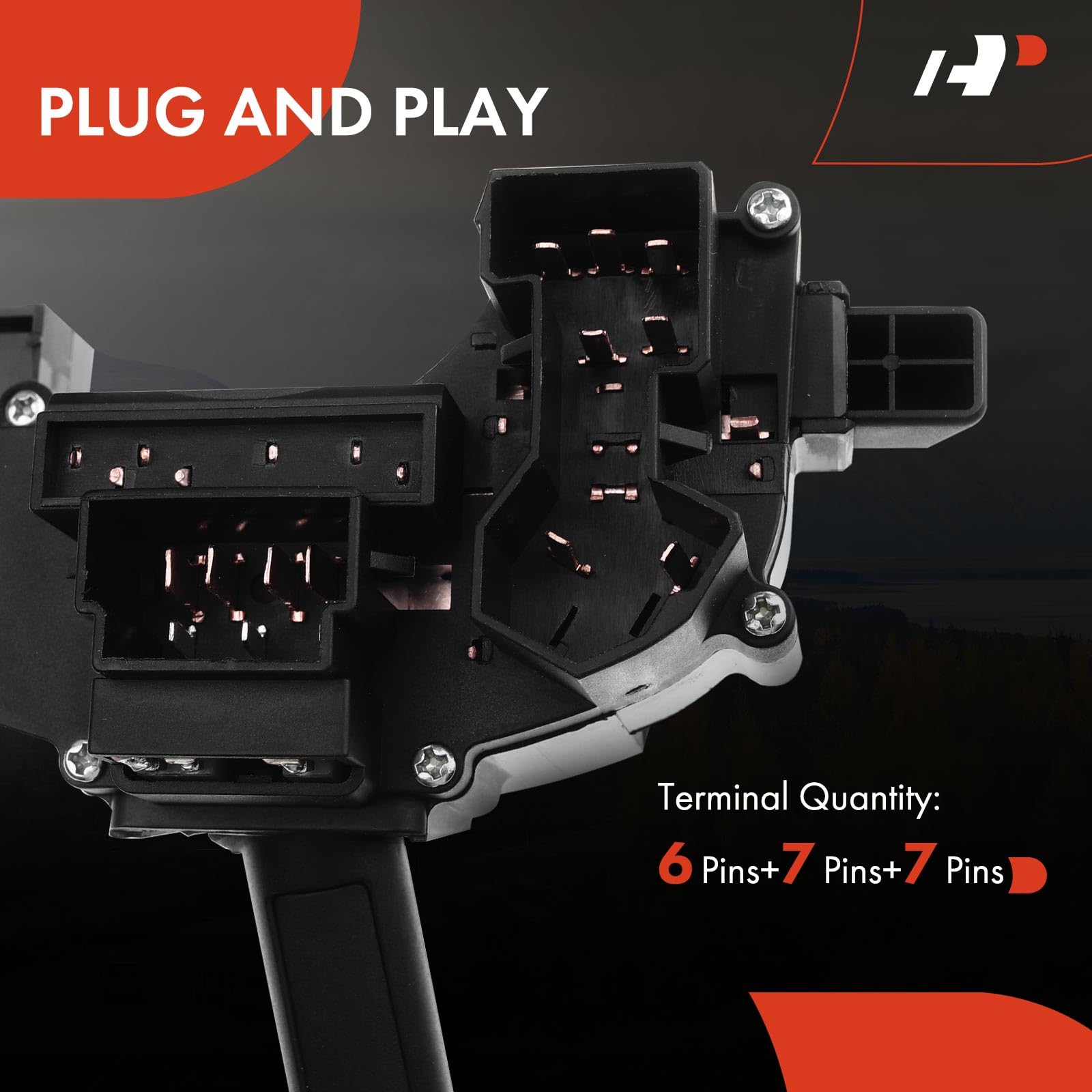 A-Premium Multifunction Switch Windshield Wiper Washer Control & Hazard Warning Flashers, Compatible with Ford Mustang 1999 2000 2001 2002 2003 2004