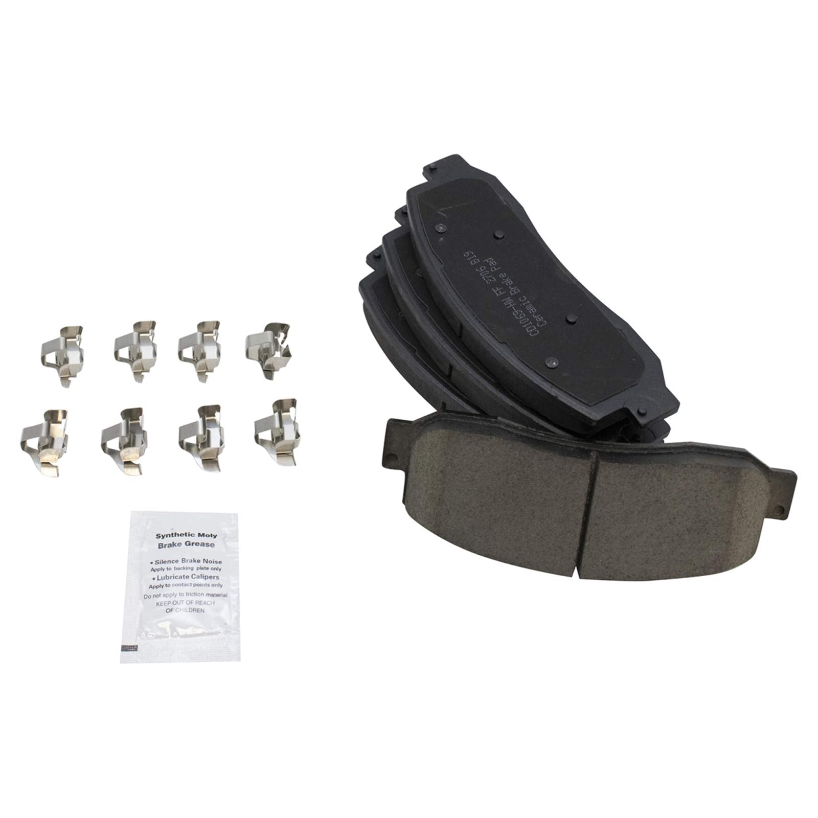 Trq Front Brake Pad & Rotor Kit Brake Pads Brake Rotor Ceramic Compatible With 2005-2012 Ford F-350 Super Duty