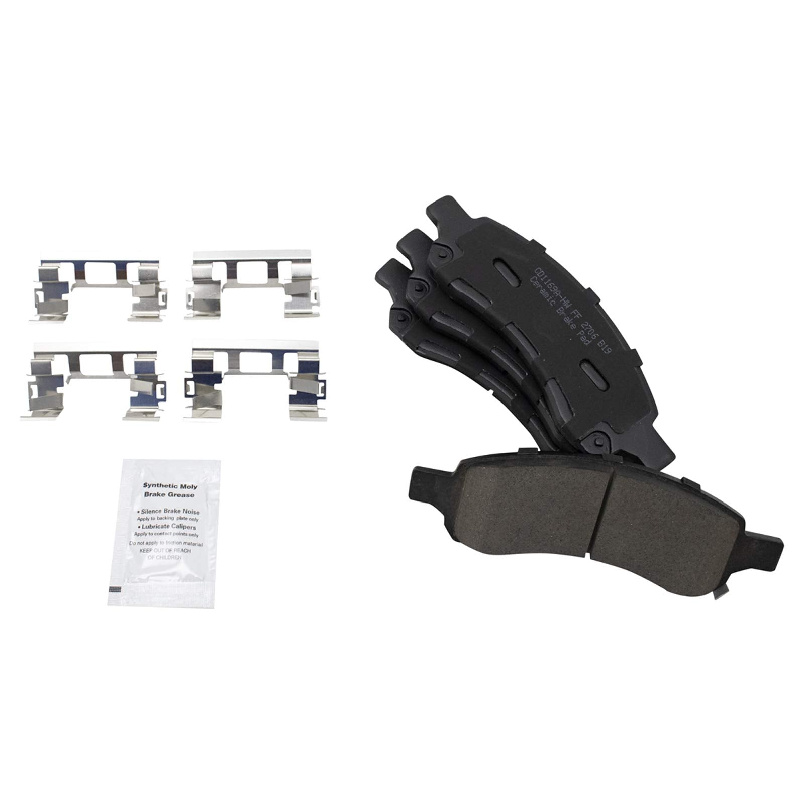Trq Front Brake Pad & Rotor Kit Brake Pads Brake Rotor Ceramic Compatible With 2009-2012 Chevrolet Colorado Gmc Canyon