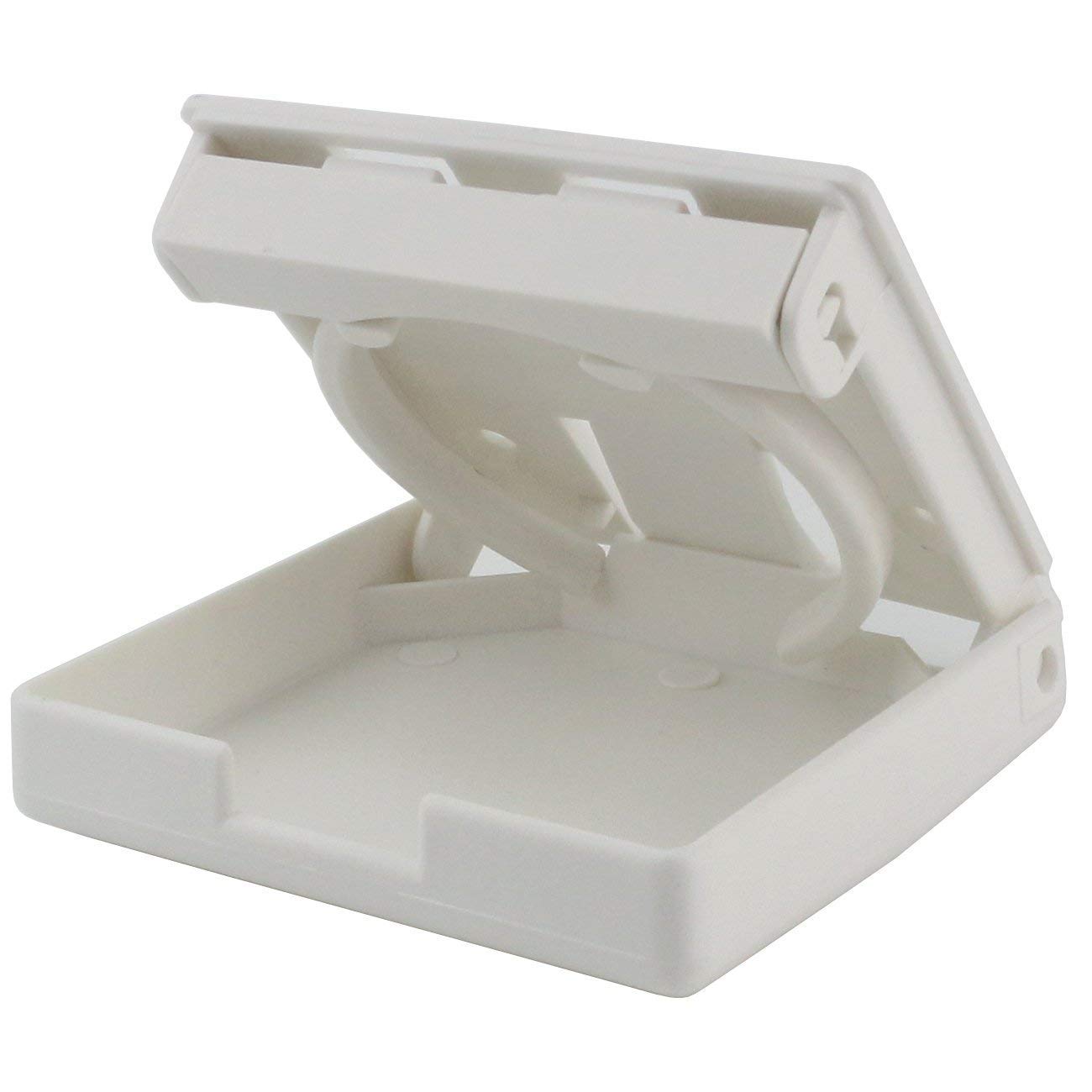 Tihood 2Pcs Adjustable Folding Drink Holder With Screws/Adjustable Cup Holder For Marine/Boat/Caravan/Car (White)