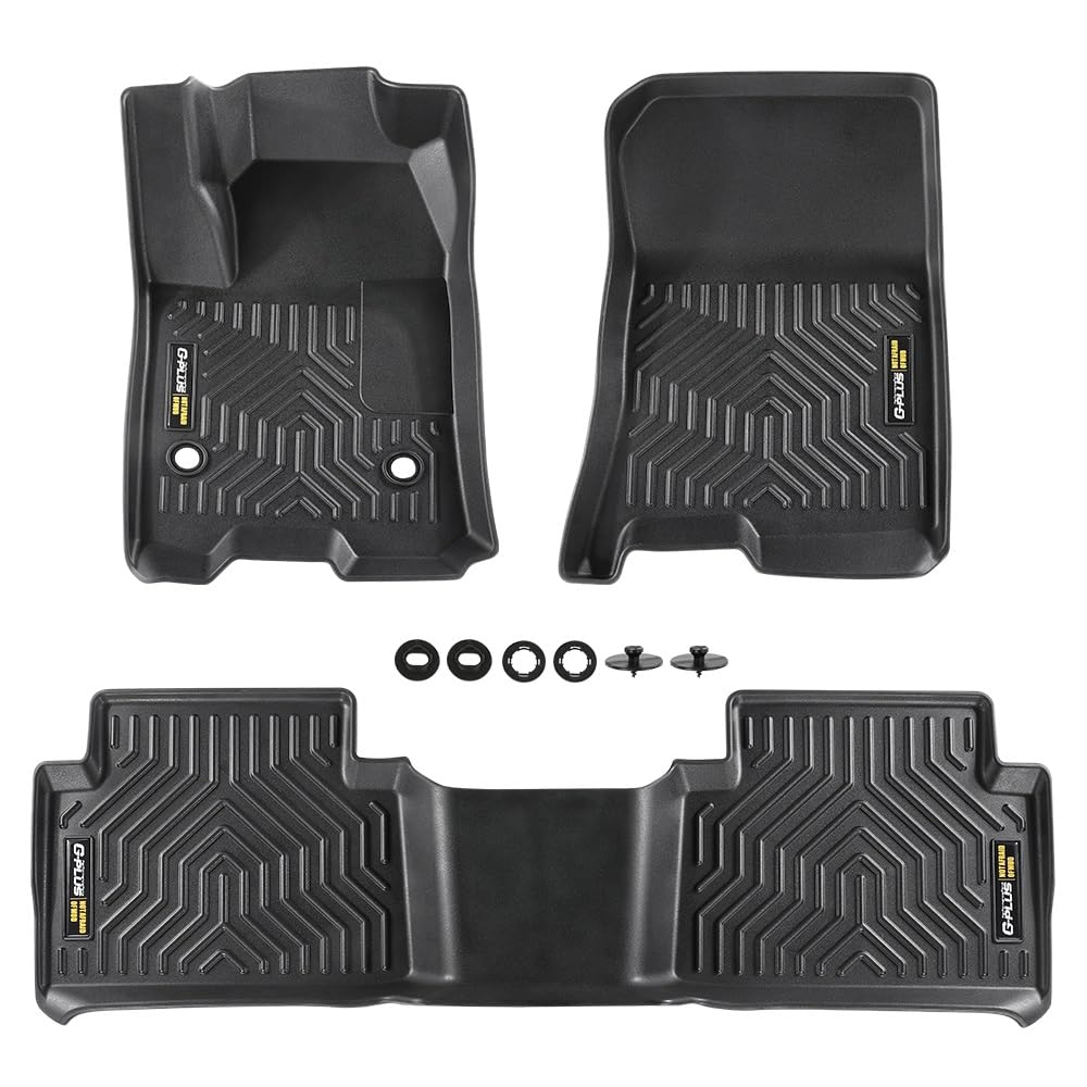 G-PLUS TPE Floor Mats Cargo Liners Compatible with 2023-2024 Chevy Colorado Crew Cab/GMC Canyon Crew Cab 3PCS Floor Liners All W